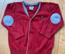 Mamas and Papas cardigan red 12-18 months