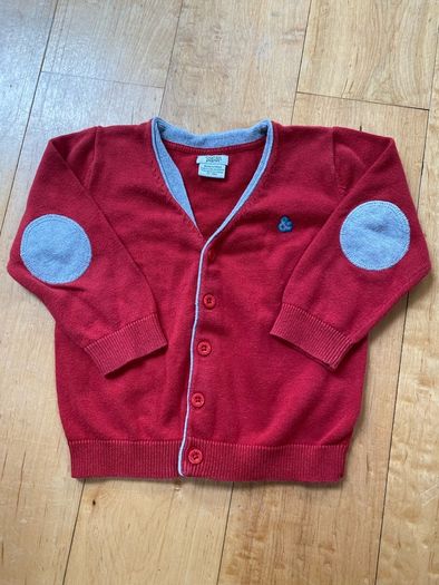 Mamas and Papas 12-18 months red cardigan cotton