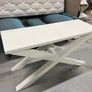 White Wooden Console Table 50x75x140cm Image 2