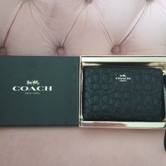 Coach Leather Wristlet Bag. New.