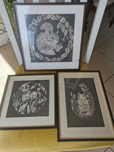 Scratch board Artwork