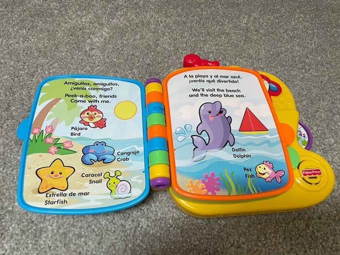 Fisher Price Musical Book Spanish- English