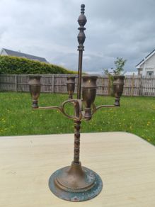 Vintage Brass Candlestick Peerage England