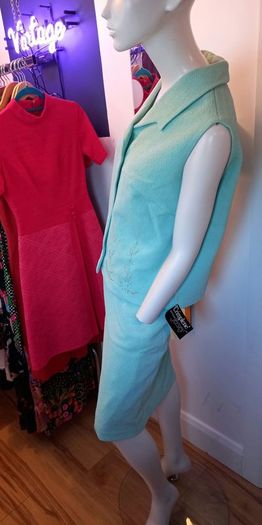 Rare Vintage 1960s Two Piece Mint Green New