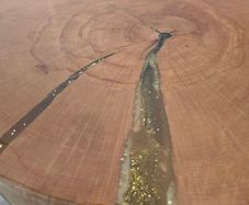 Handmade Solid Wood & Resin Tables