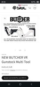 SKOLVR Butcher VR Gunstock Multi Tool Quest 1 2 3 3S Pro Rift S Brand New & Unused