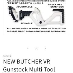 SKOLVR Butcher VR Gunstock Multi Tool Quest 1 2 3 3S Pro Rift S Brand New & Unused