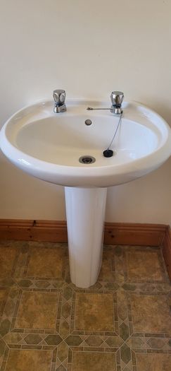 Free sink and pedestal
