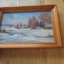 Original Framed  Winter Landscape Painting for Sale Image 3
