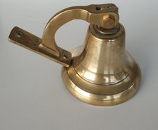 Vintage brass ship bell Pub last order