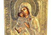 Vintage Mother of God of Vladimir Icon by Veritas Poland