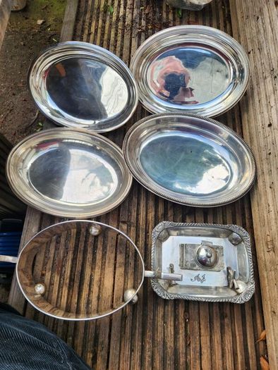 silver plate etc x 4