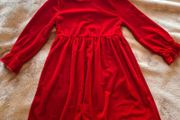 girls red dress