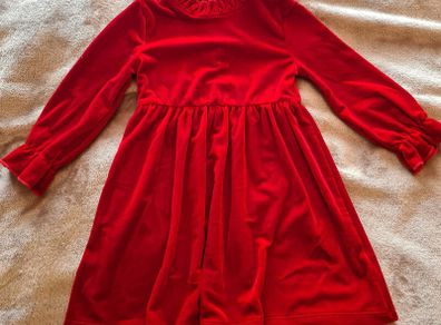 girls red dress