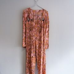 Pre Owned Dunnes Stores Two Piece Set Robe + Pj Bottoms