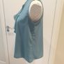 Zara green sleeveless top size small uk10 Image 5