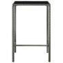 5 Piece Garden Bar Set Poly Rattan Grey Image 3