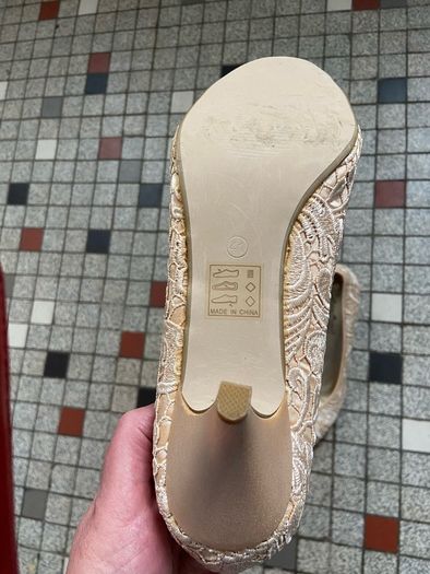 Wedding shoes off white/light beige. Size 8/41