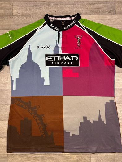 Vintage 2010 Harlequins Rugby London Jersey Shirt Mens 4XL