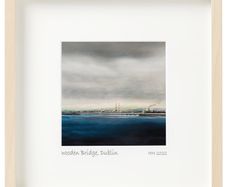 Wooden Bridge, Dublin, print in 25cm sq frame, by artist Helen Mathews