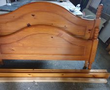 Double Bed frame and bedside lockers