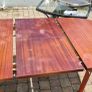 vintage style mahogany extendable dining table Image 3