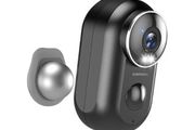 ZUMIMALL True Wireless Outdoor Battery Surveillance Camera WiFi Wireless Surveillance Camera Outdoor / Indoor PIR Motion Sensor 1080P Night Vision IP66 Waterproof Supports 2.4G Wi-Fi Black