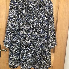 Dressy animal print top