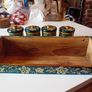 Vintage wooden tea coffee jars Image 7