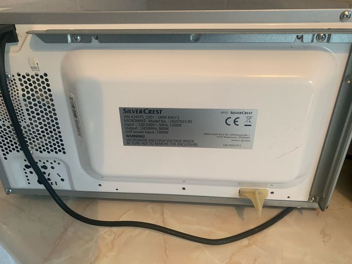 Silvercrest 800 Watt Microwave Oven