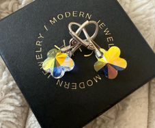 Swarovski flower earrings