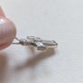 Solid silver crystal cross Image 6