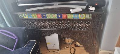 unique Indian tiled  side board 127cm length 76 cm height x 38cm