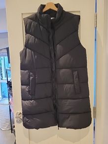 Noisy May longline puffy vest