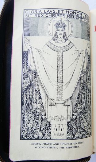 Vintage 1950s edition of "The Ideal Daily Missal" published by The Anthonian Press in Dublin.