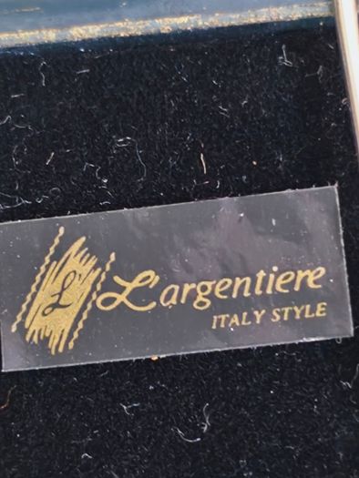 Set of 3 Ornate Black & Gold Small Photo Frame With  French bow , Largentiere, with the tagline ITALY STYLE.
