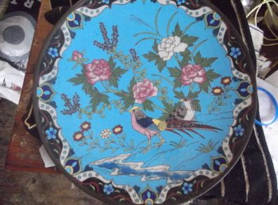 a antique  cloisonne dish