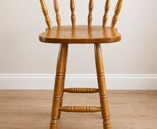 Solid Wood Bar Stool High Chair  Good Condition