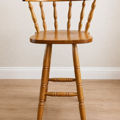 Solid Wood Bar Stool High Chair  Good Condition