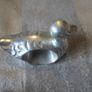 silver metal pewter napkin holders Image 3