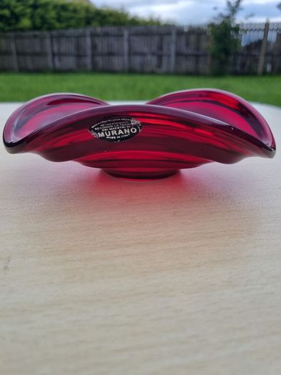 Vintage Italian Murano art glass platter