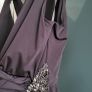 Jenny Packham No.1 charcoal ruched embellished dress Sz 14 - Bnwt Rrp 140 sterling Image 6
