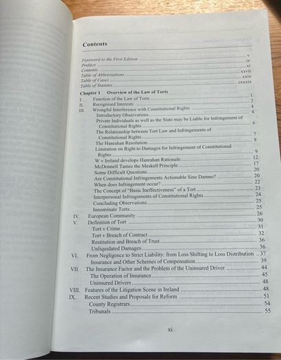 Irish Law of Torts. Third Edition. Tottel publishing