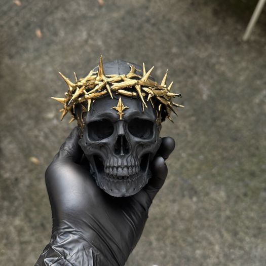 Skull with Crown of Thorns