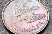 Ireland 1937 Beautifully Toned Farthing coin