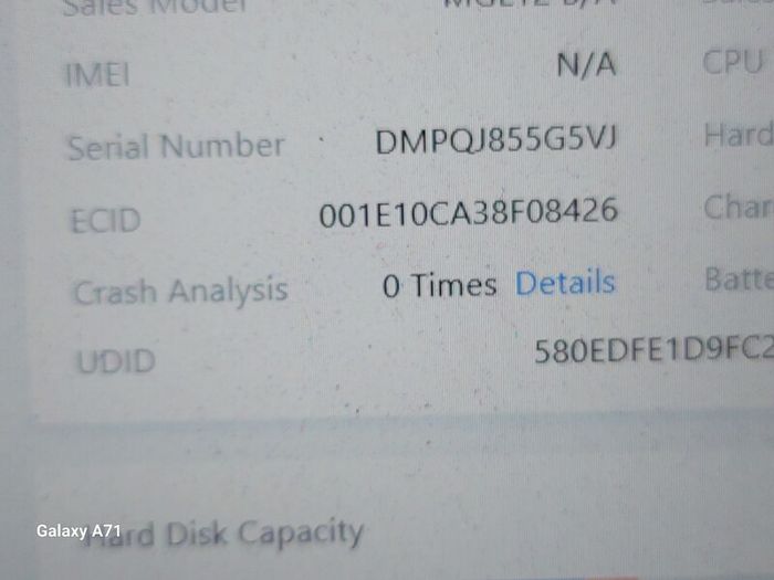 Apple Ipad Air 2nd Generation, 16GB, Space Gray, 94% Battery Life, No Activation Lock, but screen not displaying, and there is some damage to back top right corner, see pictures