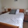 Solid pine king size sleigh bed Image 3