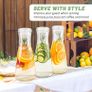 Brand New Glass Carafe Set of 3. Image 8