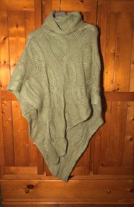Green Sisley Poncho