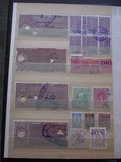 A nice collection of Stamps from India, presented in the album #7